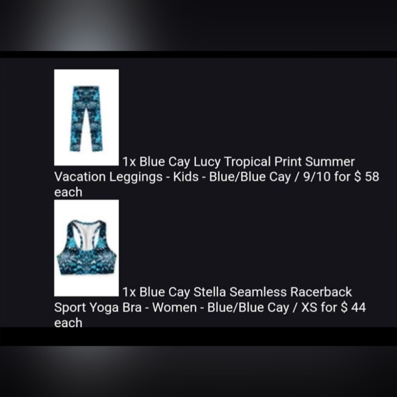 Pineapple sports bra and leggings - Picture 3 of 3